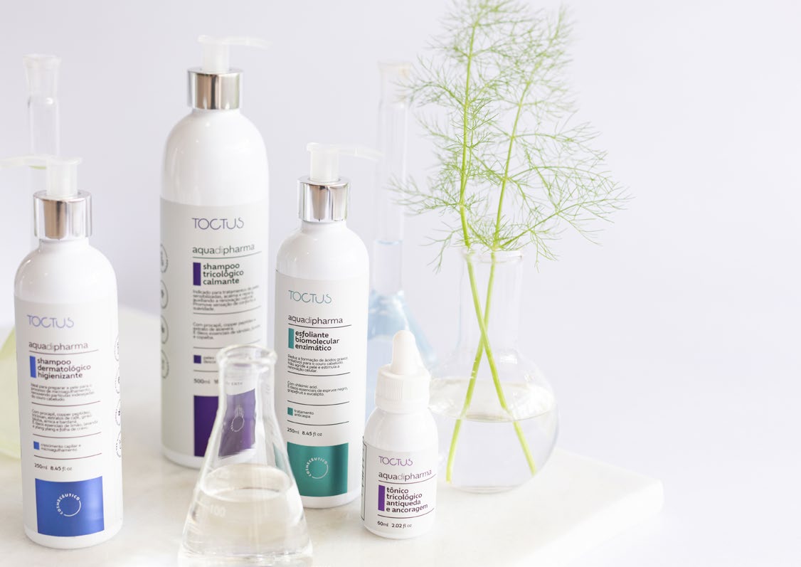 Produtos da coleção Aqua di Pharma